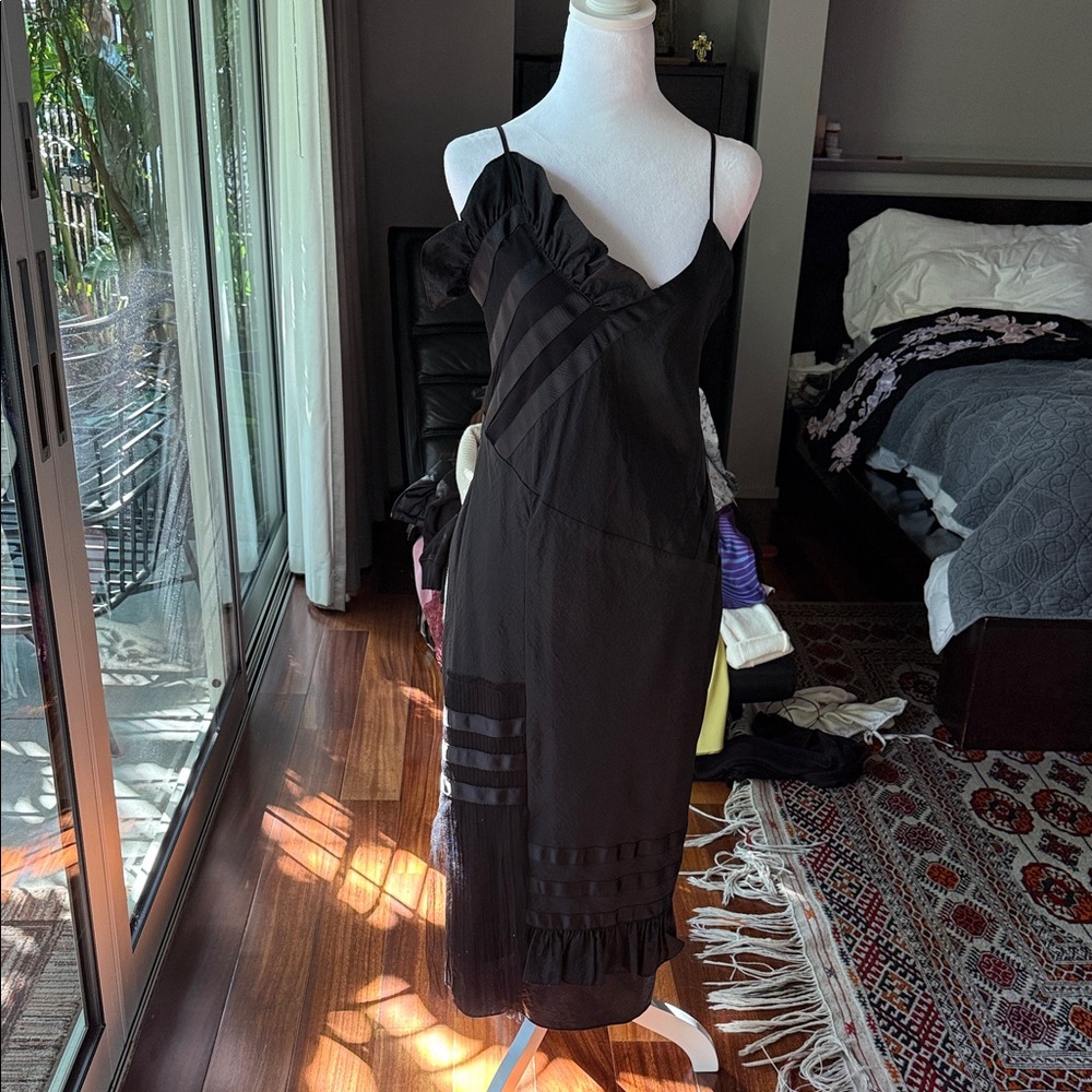 House of Holland Black Asymmetrical Dress